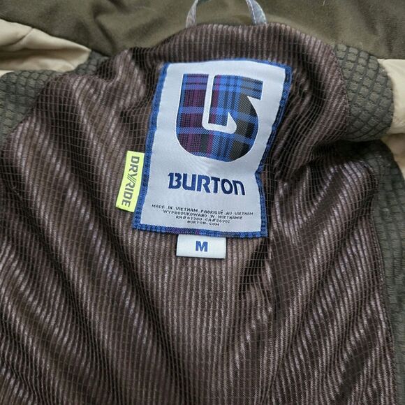 Burton MB Breach Dry Ride Snowboard SKI Multicolor Jacket Camo Mens Medium - Picture 7 of 13